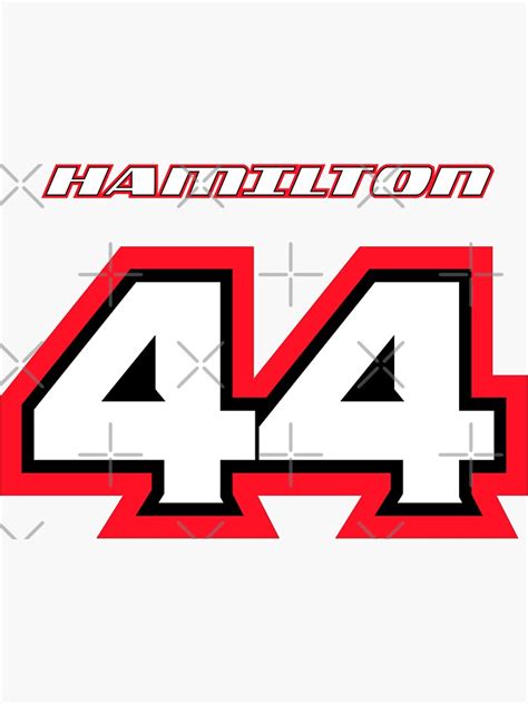 "Lewis HAMILTON_2014_Helmet #44" Sticker for Sale by Cirebox | Redbubble