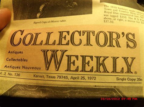 Collectors Weekly Newspaper from the week I was born. | Collectors Weekly