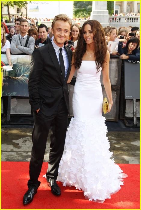 Tom Felton: 'Harry Potter' Premiere with Jade Olivia! - Harry Potter ...