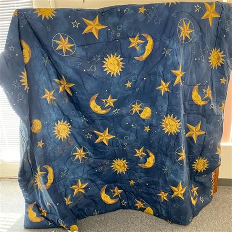 Unbranded | Bedding | Vintage 9s Fullqueen Celestial Comforter Sun Moon ...