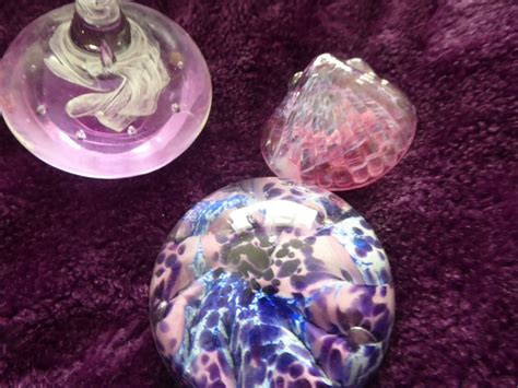 3 DECORATIVE GLASS PAPERWEIGHTS | eBay