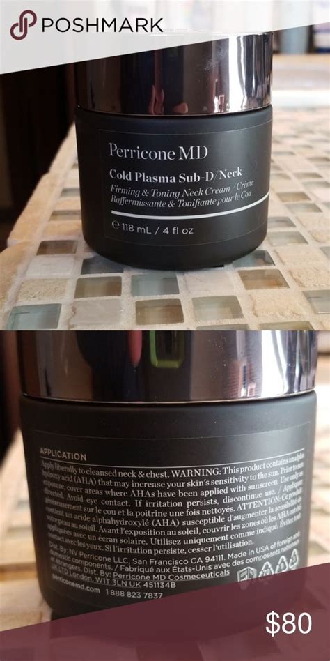 Dr. Perricone cold plasma sub d neck cream | Cold plasma sub d, Neck ...