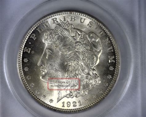 Ms63 Anacs 1921 Vam 3 Morgan Silver Dollar Coin