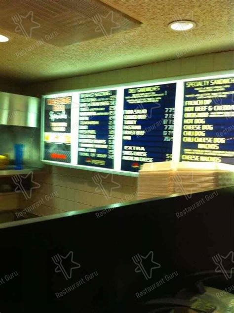 Menu at Westside Deli fast food, Las Vegas, Las Vegas Blvd S