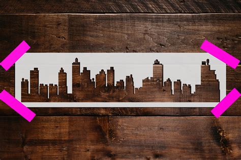 City Skyline Stencil We use 10 mil Mylar which is high quality ...