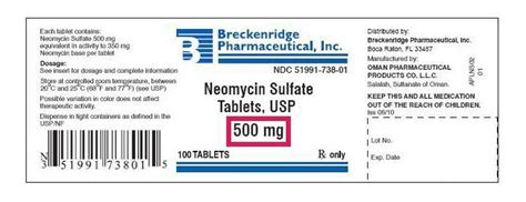 Neomycin Sulfate - FDA prescribing information, side effects and uses