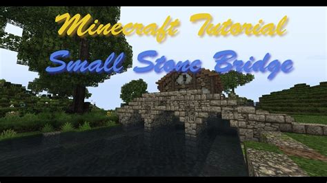 Minecraft Tutorial Small Stone Bridge - YouTube