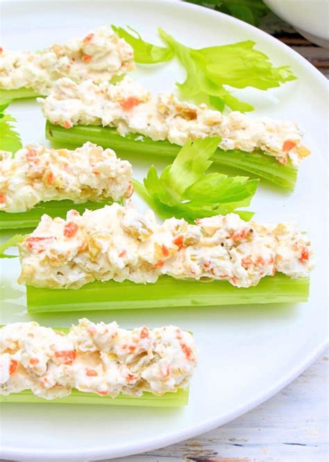 Cream Cheese and Olive Stuffed Celery - This Wife Cooks™