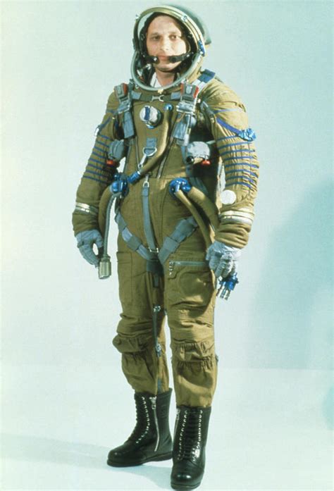 Russian Cosmonaut Wearing A Strizh Space Suit Photograph by Ria Novosti