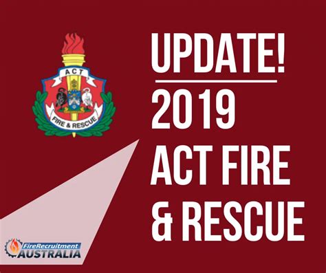 ACT Fire & Rescue Firefighter Recruitment Update 2019 - FRA