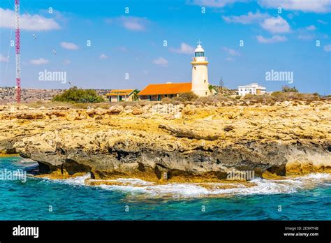 Lighthouse at Cape Greco, Cyprus Stock Photo - Alamy