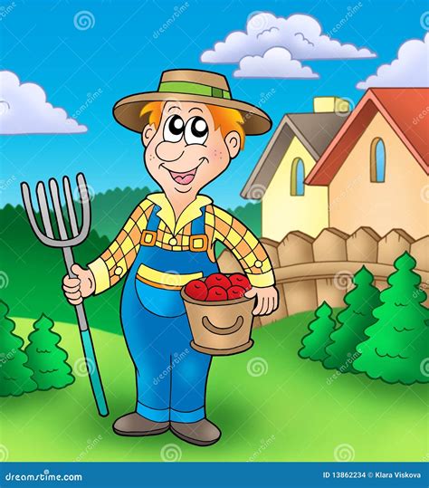 Cartoon Farmer Royalty-Free Illustration | CartoonDealer.com #55481922