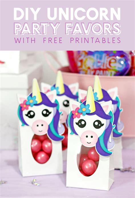 DIY Unicorn Party Favors: Free Printables! - Persia Lou