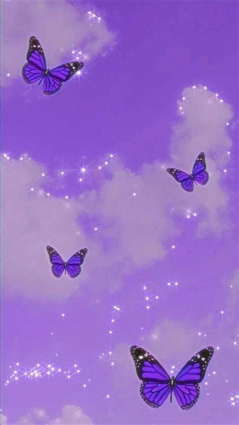 Purple Butterfly Wallpaper - iXpap