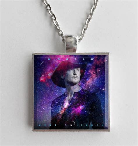 Tim McGraw - Here on Earth - Album Cover Art Pendant Necklace – Hollee