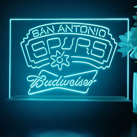 San Antonio Spurs Budweiser Neon Pub Bar Sign LED Lamp | PRO LED SIGN