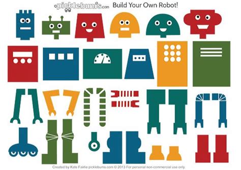 Build your own robot free printable – Artofit