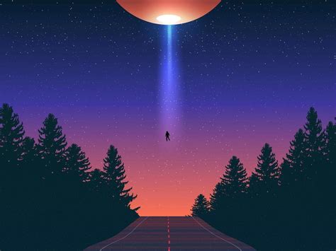 Alien Abduction Vector Art | Vector art, Alien abduction, Alien