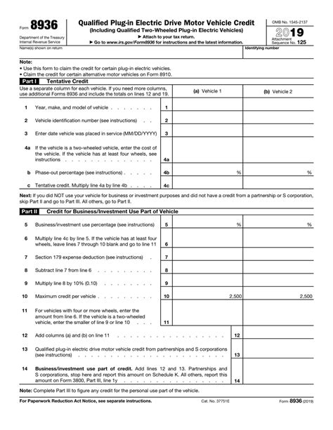 IRS Form 8936 Download Fillable PDF or Fill Online Qualified Plug-In Electric Drive Motor ...