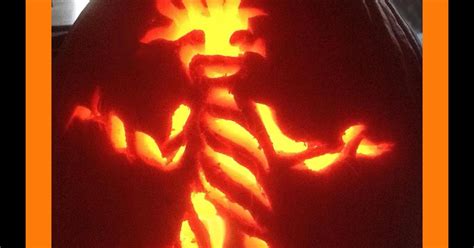 Art Class Ideas: Baby Groot Pumpkin Stencil