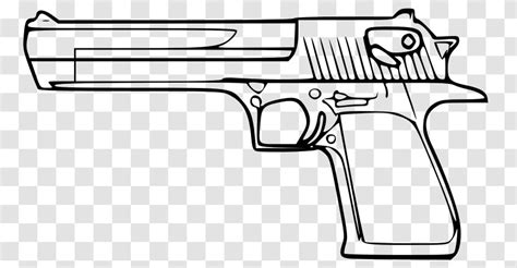 Pistol Clipart Black And White