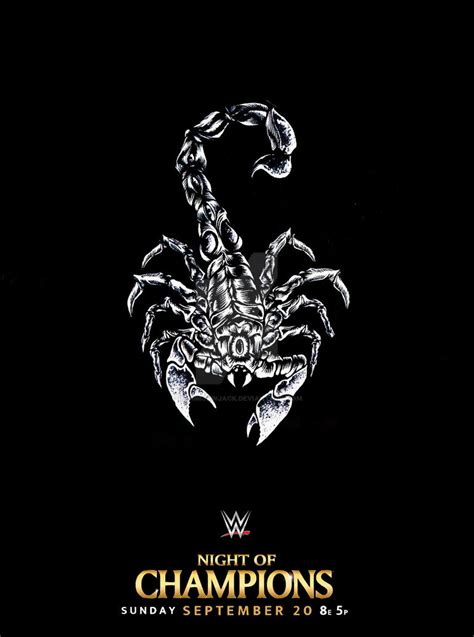 Sting Scorpion Poster [WWE Night of Champions] by GrimmjawJack on ...