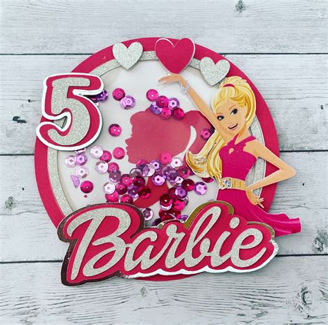 Barbie shaker cake topper | Etsy