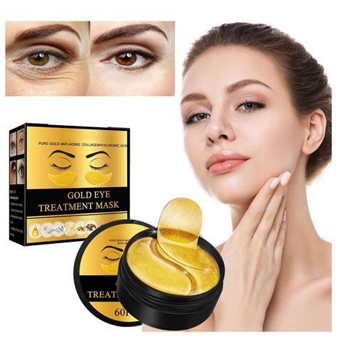 Zenghuiiii Gold Eye Spa Night Ideas under Eye Strips for All Skin Type Neck Exercise Good Patch ...