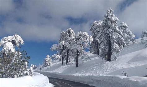 11 cm of snow on Troodos – the weather this weekend | in-cyprus.com