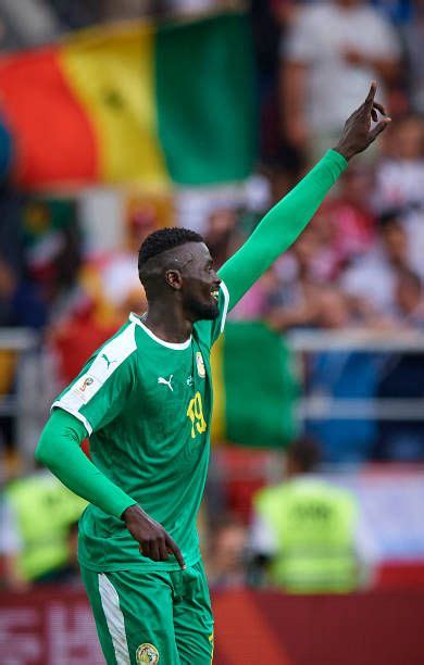 Mbaye Niang of Senegal celebrates after scoring the second goal during ...