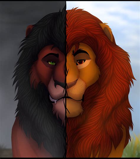 Brothers (Scar and Mufasa) by Kofe-Myp on DeviantArt