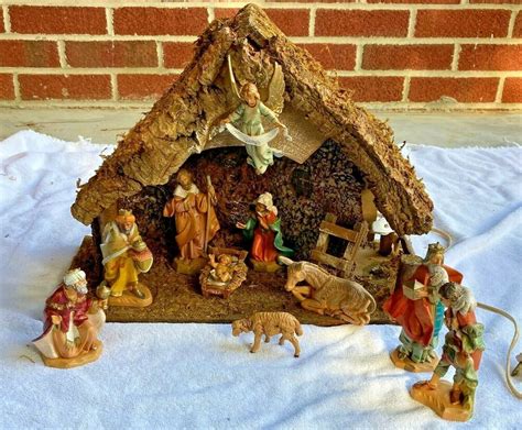 Fontanini Heirloom Lighted Stable Nativity Set 5” 1998 #54514 Italy 12 pc | eBay in 2020 ...