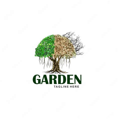 Premium Vector | Garden logo design art