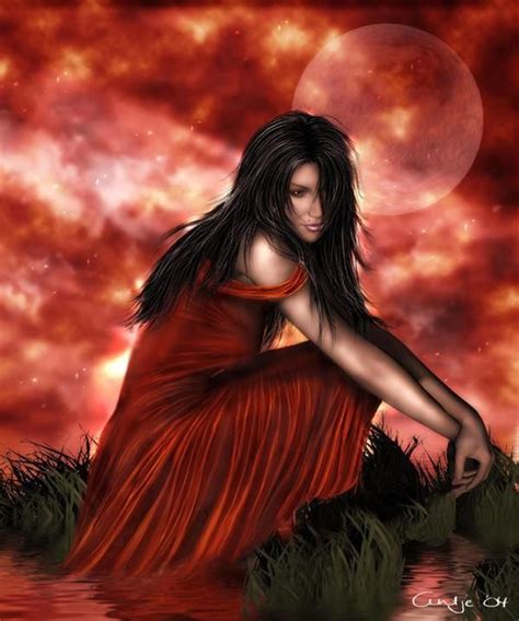 red moon | Fantasy women, Fantasy, Dark fantasy art