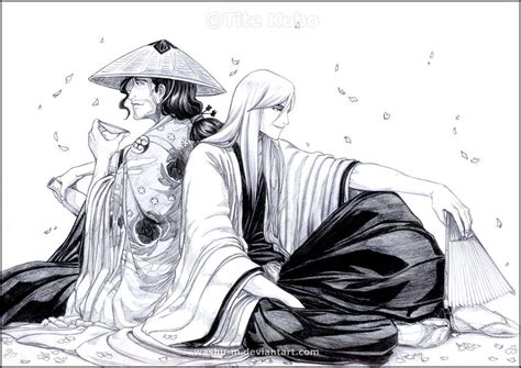 Ukitake and Shunsui - Ukitake Jushiro Fan Art (21378492) - Fanpop