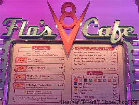 Review! NEW Menu at Flo's V8 Cafe in Disney California Adventure! | the disney food blog