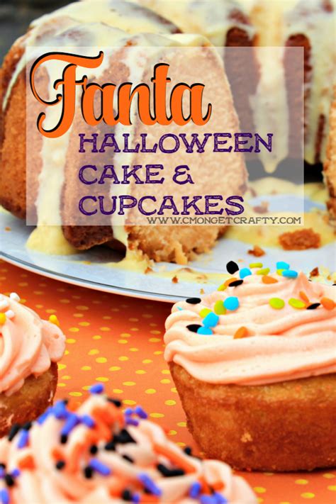 Orange Fanta Halloween Cake {and Halloween Cupcakes!} | C'mon Get Crafty