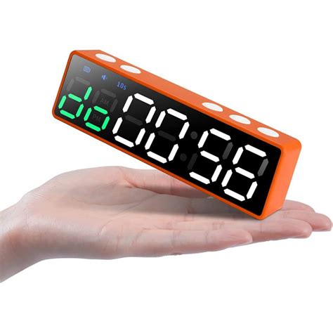 Gym Timer, Mini Portable Interval Workout Timer, LED Digital ...