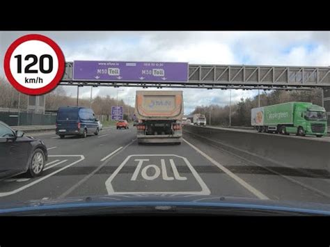 Driving Northbound on the M50 and M1 Motorways - YouTube