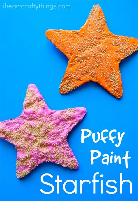 Puffy Paint Starfish Craft For Kids - I Heart Crafty Things