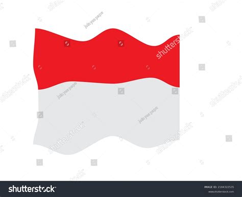 Indonesia Flag Red White Symbol Vector Stock Vector (Royalty Free ...