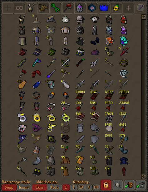 [OSRS] My gear tab :) : r/BankTabs