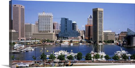 Maryland, Baltimore, Inner Harbor, Skyline Wall Art, Canvas Prints ...