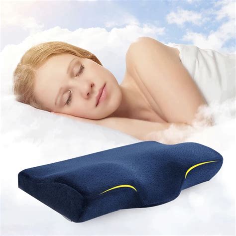 Foam Memory Pillow Sleep Cervical Orthopedic Pillow Memory Foam Slow ...