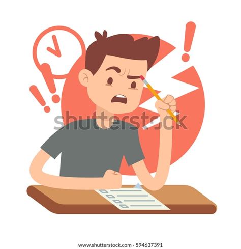 Best Exam Stress Cartoon Royalty-Free Images, Stock Photos & Pictures | Shutterstock