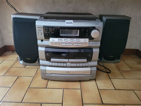 Teac Cassette & 3 Disc CD Player with Speakers - Beck Auctions Inc.