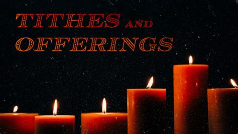 Tithes And Offering Candle - Graphics for the Church