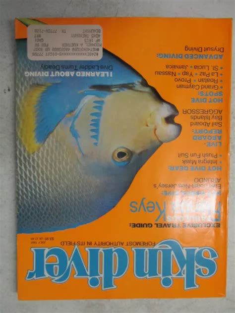 SKIN DIVER MAGAZINE July 1991 Florida Keys St Lucia Arundo New Jersey ...