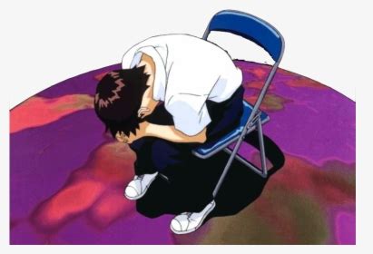 Shinji Transparent Sitting, HD Png Download - kindpng