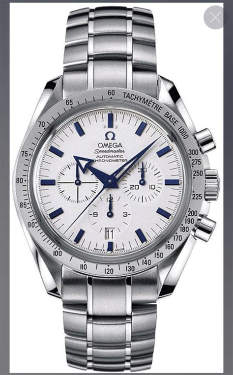 Omega Speedmaster Chronograph automatic white face white hands some ...